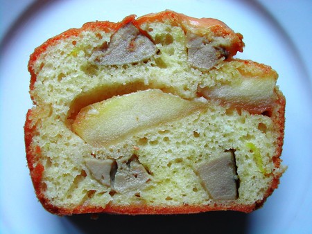 Cake au foie gras et pommes caramélisées 