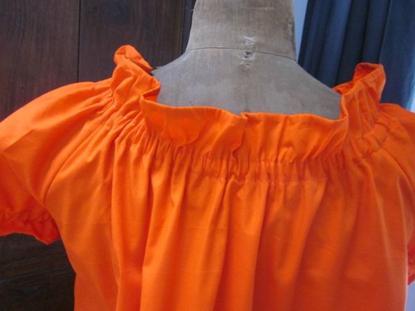 Robe Albane en coton orange (1)