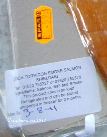 etiquette saumon