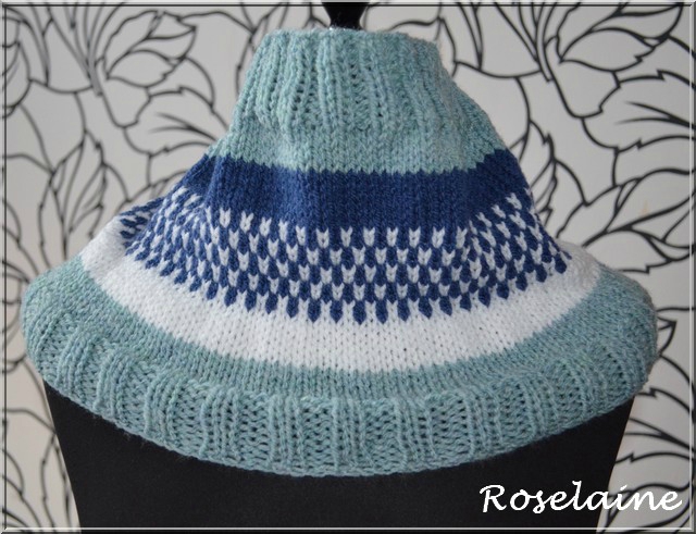Roselaine tour de cou jacquard 3