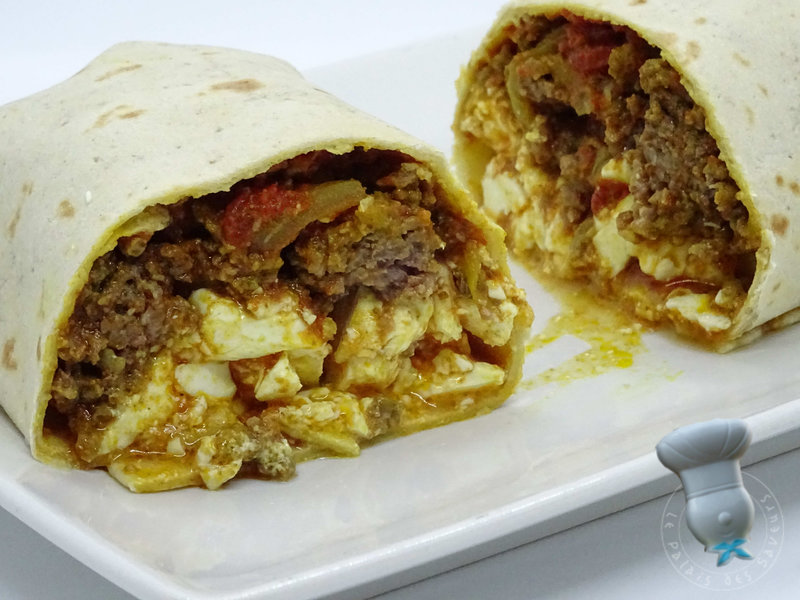 Wrap au boeuf et aux épices