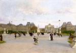 Loir, Luigi, Le Louvre et le carrousel depuis les Tuileries 1880