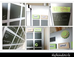 calendrier tuto DIY defi deco cuisine, idée calendrier perpetuel, diy idée deco, tuto récup deco