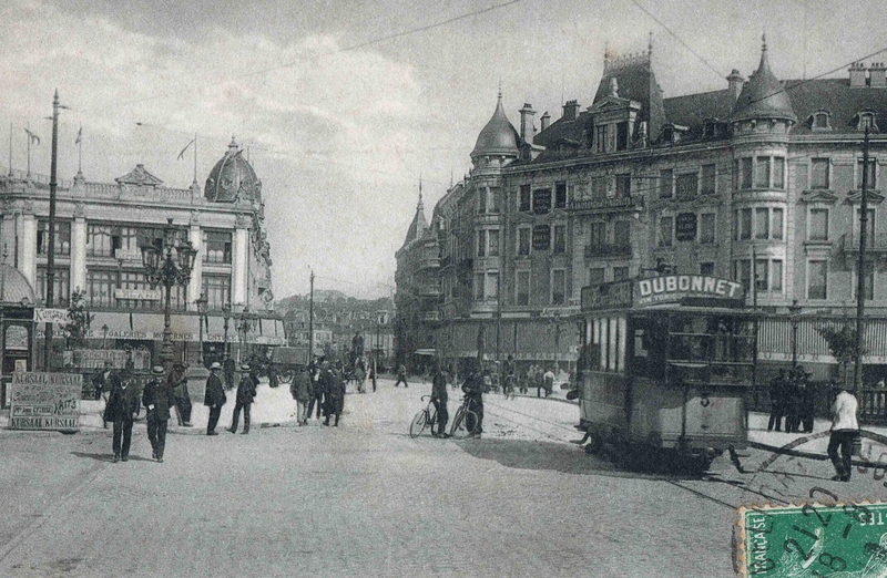 Ex Belfort CPA Tramway Place Corbis 1908-09