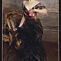<b>Giovanni</b> <b>Boldini</b> (1842 - 1931), Portrait of Princess Cecile Murat - 1910, XIX Century, Italy