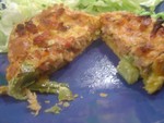 recettes plats Quiche au saumon, lardons et poireaux