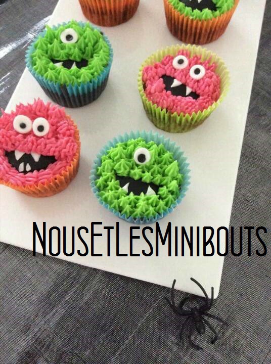 crème au beurre cupcake monstre