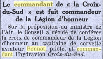 1934 09 22 L a Croix Bonnot Légion d'honneur