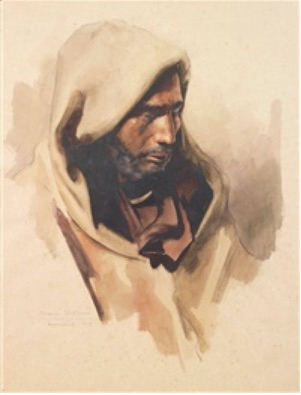 Max-Moreau-1948-portrait-de-marocain