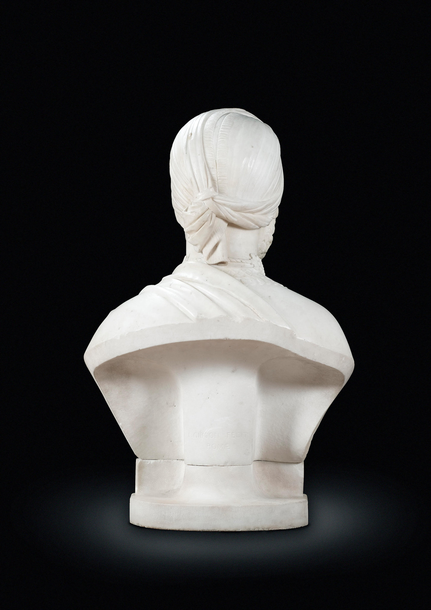Princess Bust Sculpture Medieval Lady Statue WHITE CAST MARBLE
