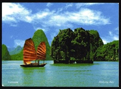 carte postale baie d'Halong