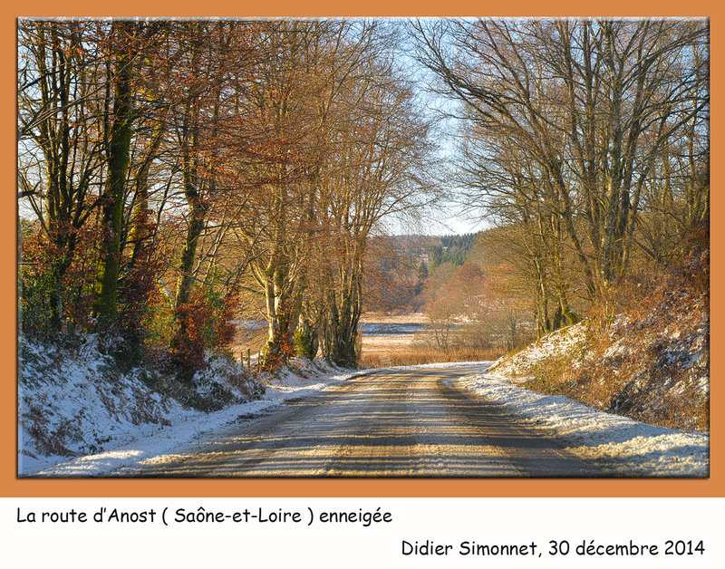 Route d'Anost ( Saône-et-Loire )