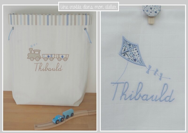 coffret cadeaux de naissance-panier à jouet-lange-Liberty adelajda bleu