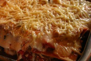 Lasagnes au poulet recettes plats Lasagnes poulet, épinards et tomates