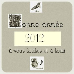 bonne année 2012