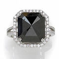 Two pairs of <b>diamond</b> and <b>black</b> <b>diamond</b> pendant earrings & Two <b>black</b> <b>diamond</b> and <b>diamond</b> rings 