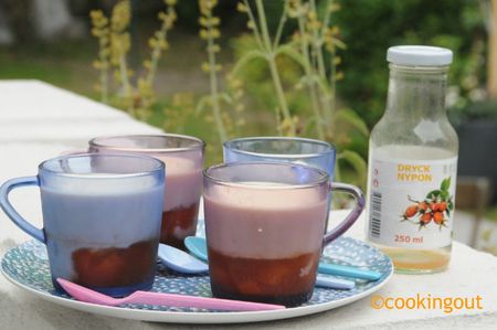 Panna cotta au cynorrhodons quand la Suède fait un petit tour en Italie recettes Panna cotta au cynorrhodons quand la Suède fait un petit tour en Italie