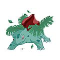 <b>Fan</b> <b>art</b> Pokemon : Herbizarre Ivysaur Fushigisou