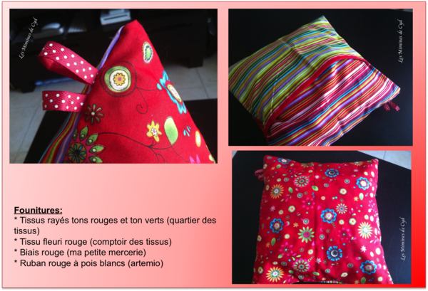 Coussin rouge