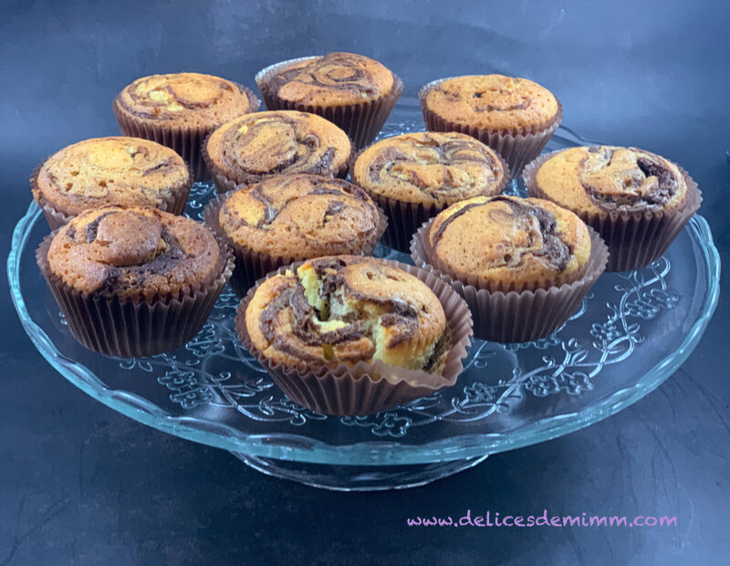 Muffins à la pâte à tartiner 4