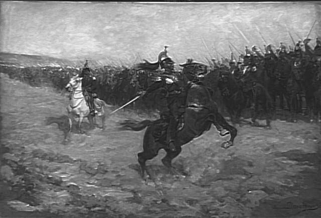 Desvarreux, avant la charge, suivez-moi ! Vive la France !