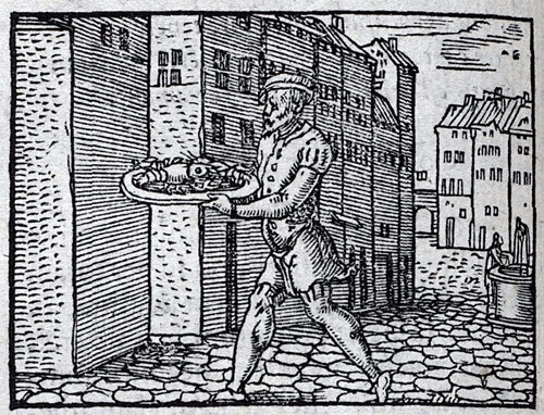 1556 Andre Alciat livre des emblemes - ecrevisse en plat