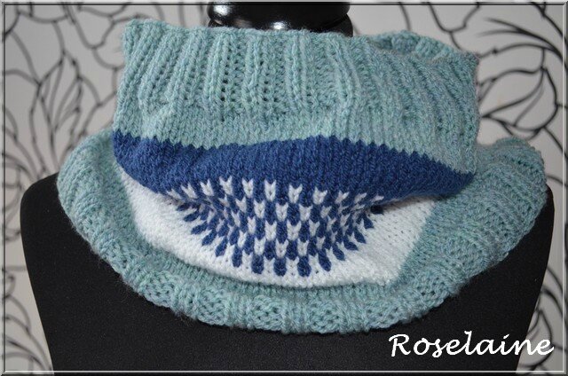 Roselaine tour de cou jacquard 4