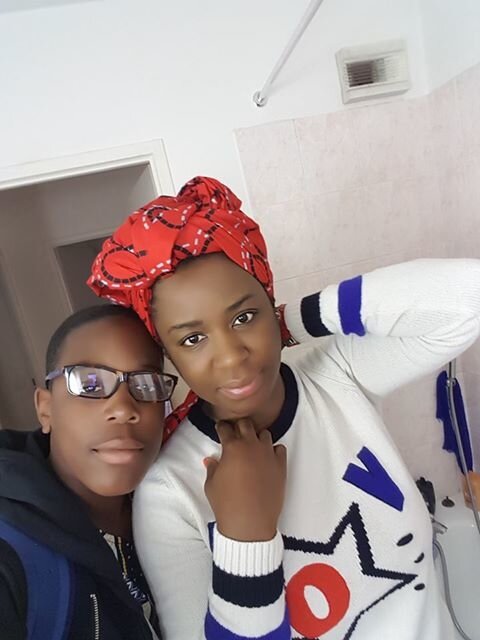 Avec Jadi son fils