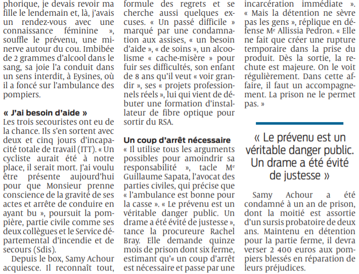 2022 01 11 SO Eysines Ivre au volant il avait heurté les pompiers2