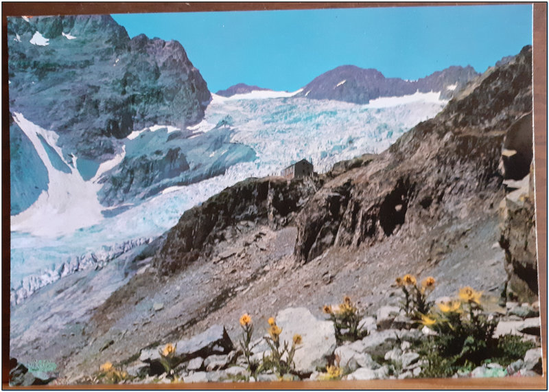Seracs et refuge du glacier blanc 1004 V