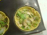 recettes plats Quiche au saumon, lardons et poireaux