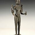 Standing Four-Armed Vishnu, 18th c, probably Vietnam, <b>Mekong</b> <b>Delta</b> region.