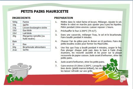 PETITS PAINS MAURICETTE