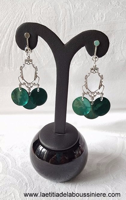 BO Sophie (argenté et vert bouteille) - 15 €