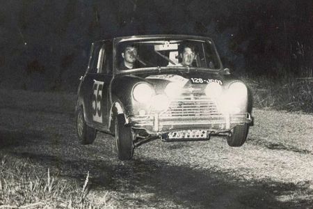 1967 - RALLYE DU MONT BLANC - Morris cooper S N° 55 (Y