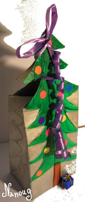 sac cadeau modèle sapin