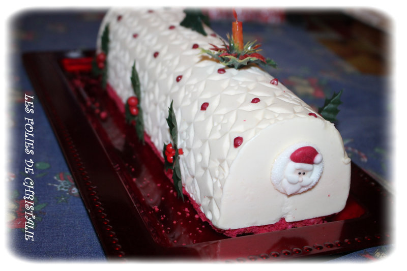 Bûche chocolat blanc 10