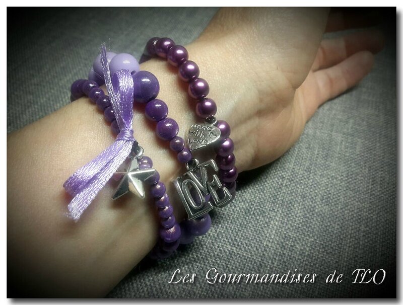 bracelet violet 7