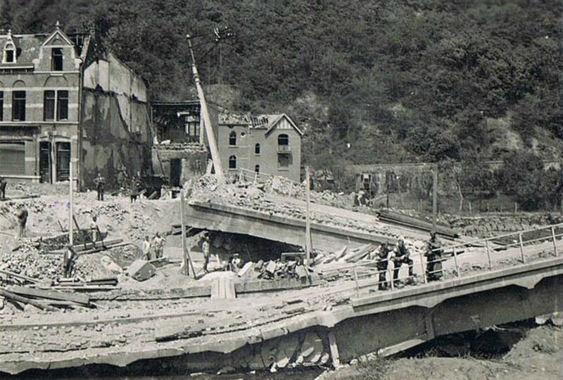Prayon Pont démoli 1940 Bmoins (2)