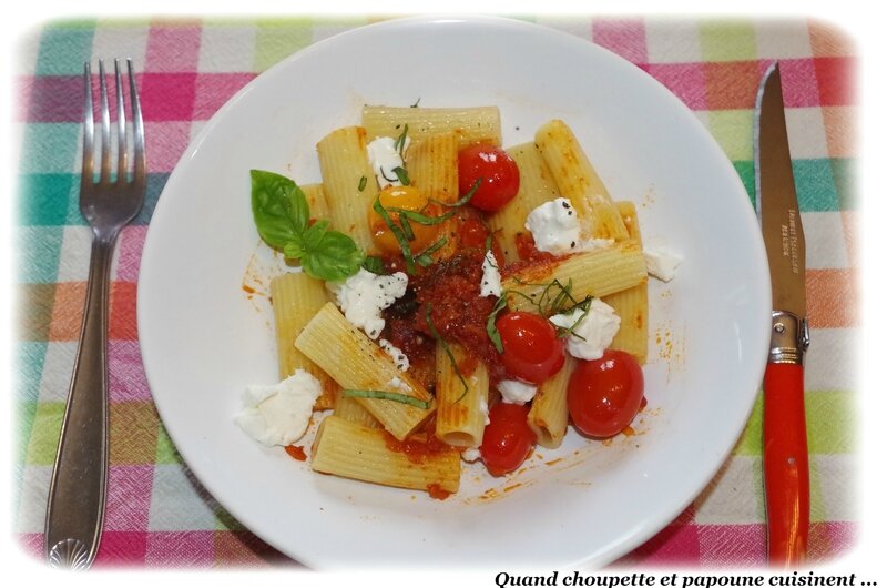 pâtes aux tomates mi-cuites-731