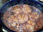 Paupiettes de veau sauce au vin rouge échalotes champignons (3)