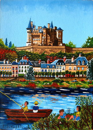 SCHUBNEL__le_Chateau_de_Saumur__1960