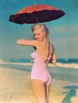 1949_tobey_beach_by_dedienes_umbrella_red_045_1
