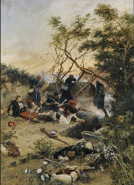 De Neuville, sous le feu