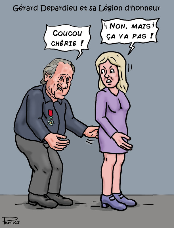 Gérard Depardieu et sa légion d'honneur - 18 décembre 2023