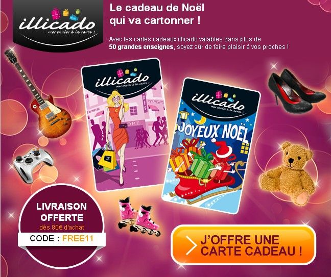 ILLICADO code promo livraison gratuite à partir de 80€ d