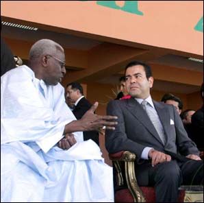 HRH prince Moulay Rachid presides over the opening ceremony of the IAAF World Junior Athletics Championships in Marrakech, July 13, 2005.