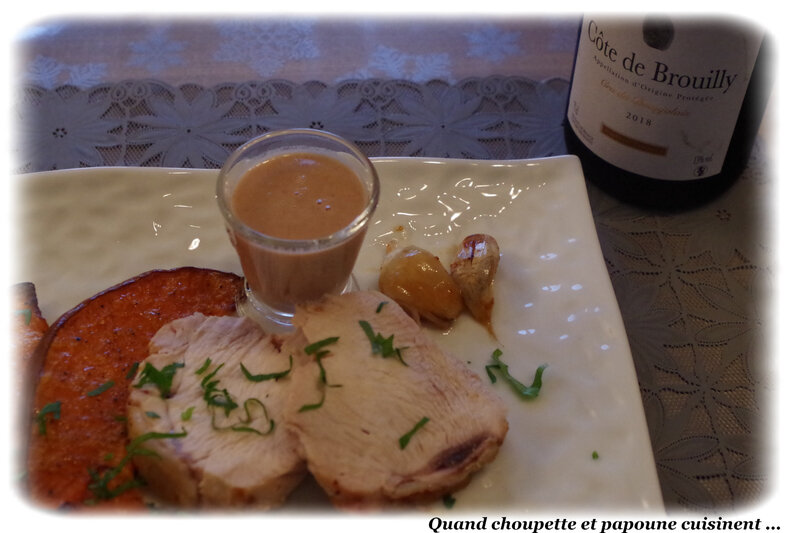 rôti de dinde, sauce au foie gras-1403