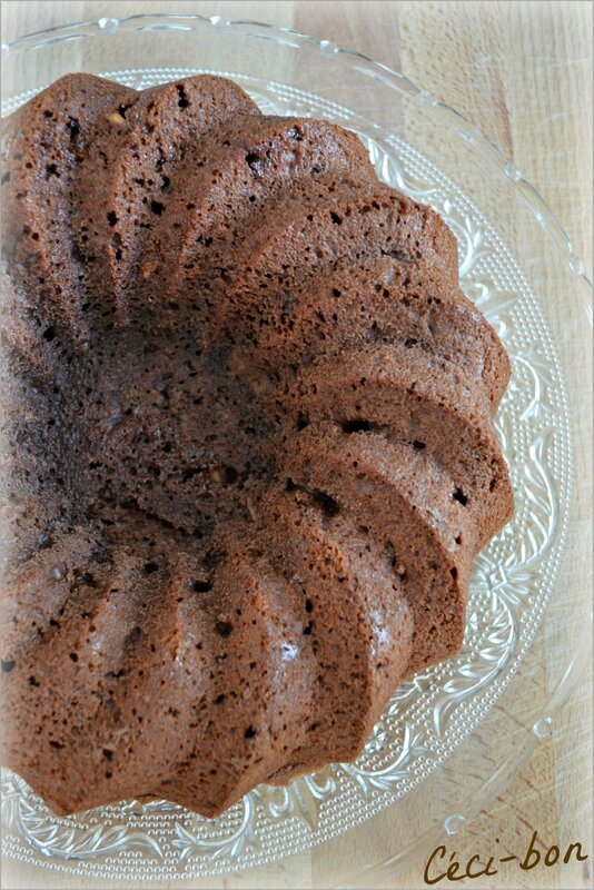 Gâteau cacao, nougat