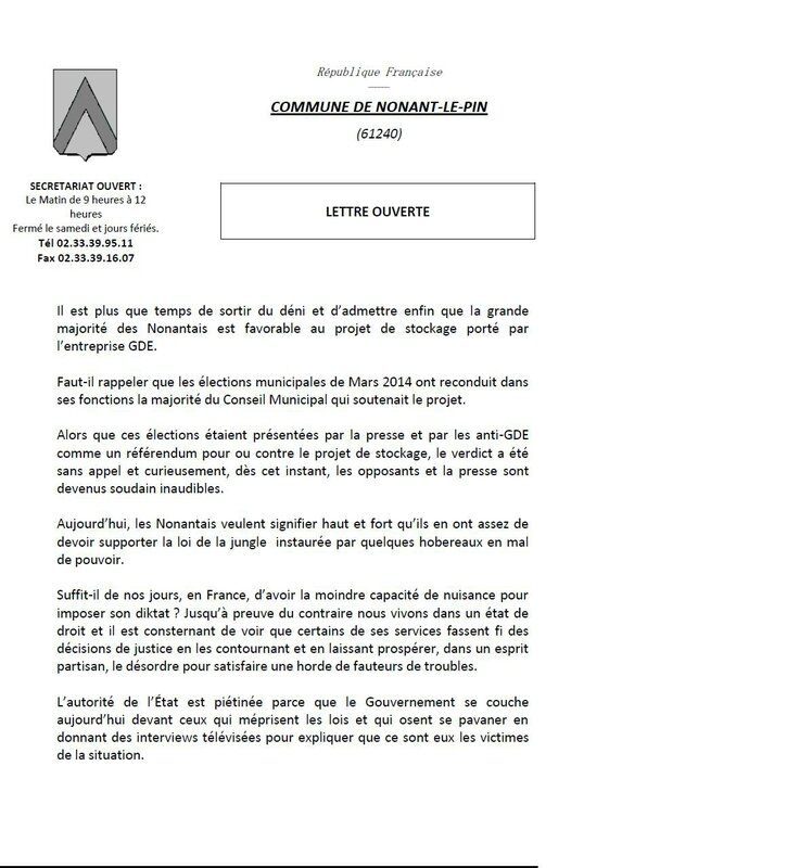 Lettre ouverte